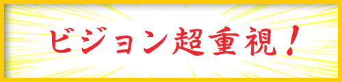 ビジョン超重視!